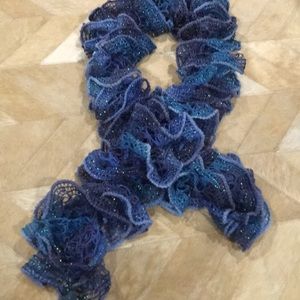 Blue sparkly scarf